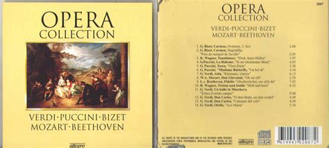 „opera Collection Verdi Puccini Bizet Mozart Tonträger