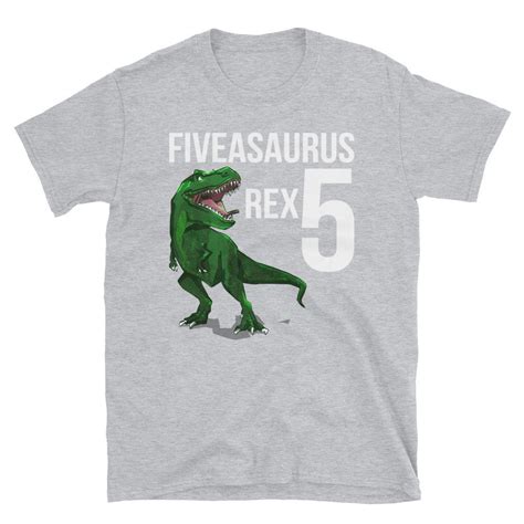 Cumpleaños De Dinosaurio Camisa De Cumpleaños 5a Camisa De Etsy España