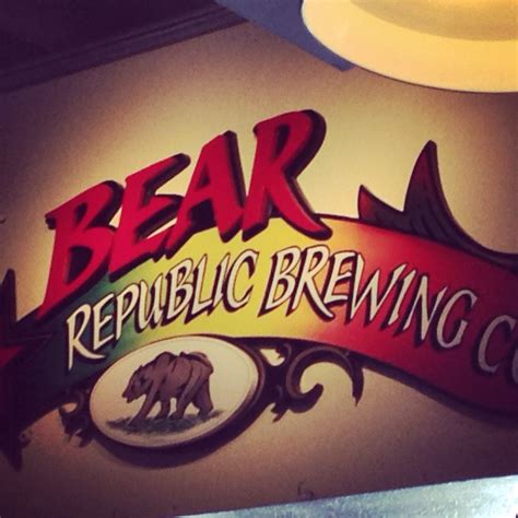 The Bear Republic Brewing Company Healdsburg Ca Brewing Brewing