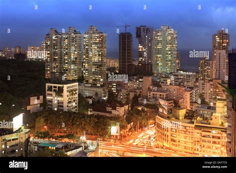 Traffic In Mumbai City Centre And Bayside Downtown District Around
