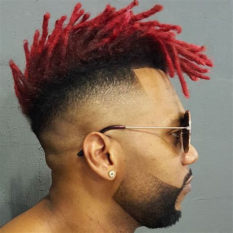 Red Dread Fade Wow Thts Bold Hair Etiquette Pinterest Red