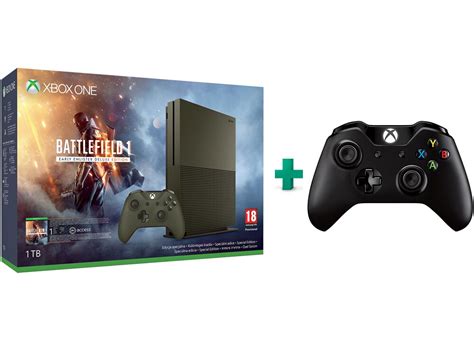 Microsoft Xbox One S Military Green 1tb And Battlefield 1 Early