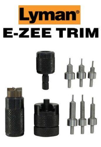 Lyman E Zee Trim Hand Case Trimmer Pstl Set Includes Six Pilots 7821892