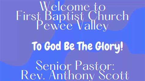 Sunday Morning Service October 27 2024 By First Baptist Church Pewee Valley Them On Every