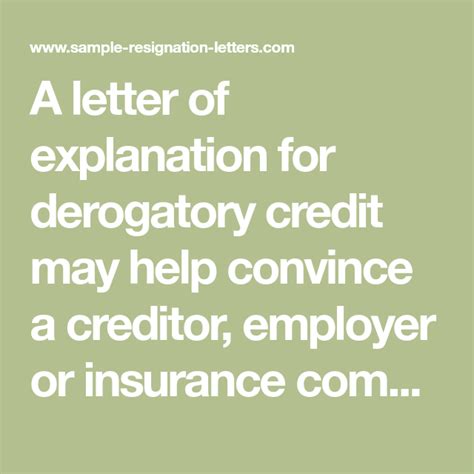 Frequently asked questions about credit scores. A letter of explanation for derogatory credit may help ...