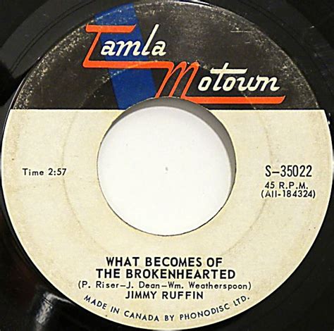 jimmy ruffin what becomes of the broken hearted 1966 vinyl discogs