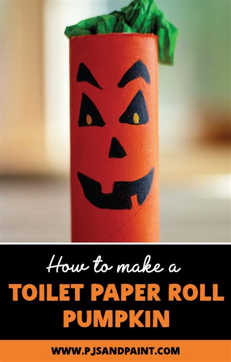 Halloween Toilet Paper Roll Pumpkin Craft Halloween Crafts For Kids