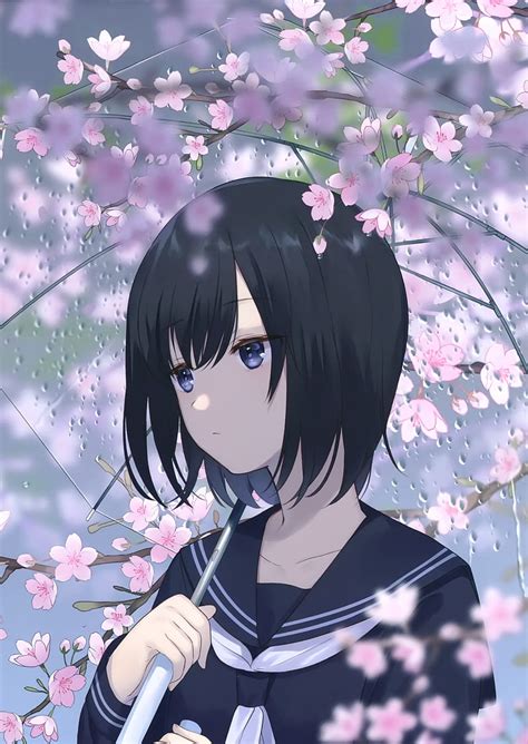 3840x2160px 4k Free Download Anime Girls School Uniform Umbrella