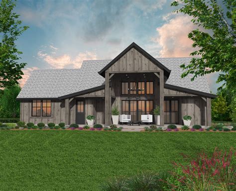 American Dream Barn House Plan Rustic Home Designs