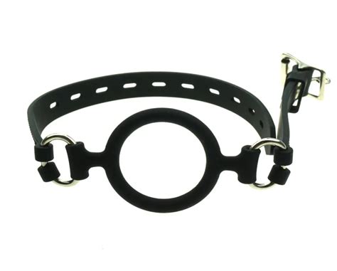 bdsm mouth gags blowjob oral sex toys black silicone ring gag for bondage gear trainer foreplay