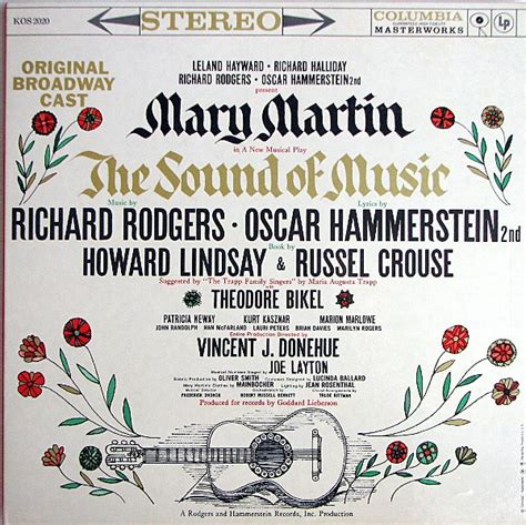 the sound of music original broadway cast de leland hayward richard halliday richard rodgers