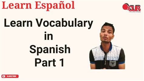 Lesson4learn Spanish Vocabulary In English With Rizwan Khanpart 1