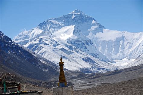 04 Mount Everest North Face From Rongbuk Monastery Morning