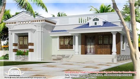 Single story bungalow custom home designs three. One Story Bungalow Floor Plans Kerala Style Single Storey ...