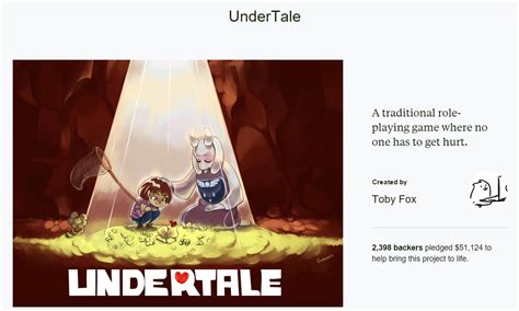 Undertale Kickstarter Undertale Know Your Meme