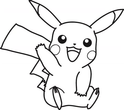 Free Pikachu Coloring Page Printable Slowpoke Tail