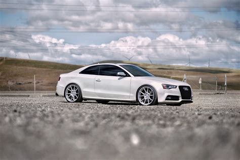 Audi S5rs5 B8 White Tsw Chrono Aftermarket Wheels Wheel Front