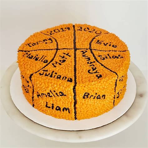 Basketball Buttercream Cake Design Buttercream Cake Designs Cake Pop Recipe Cake