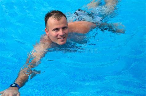 Men In The Swimming Pool Stock Photo Image Of Male Resort