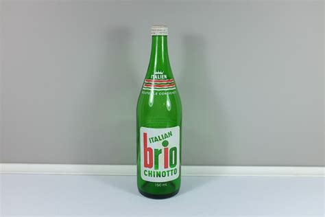 Vintage BRIO glass bottle - Brio Italian Chinotto soda bottle, Quebec ...