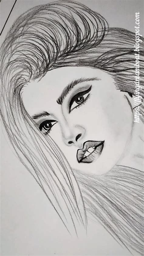 Beautiful Lady Pencil Sketch Beautiful Pencil Drawings Of Women 54