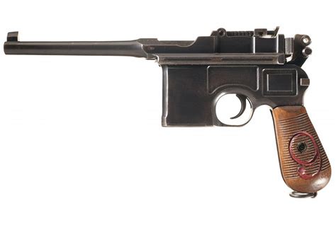 World War I Mauser Red 9 Broomhandle Pistol