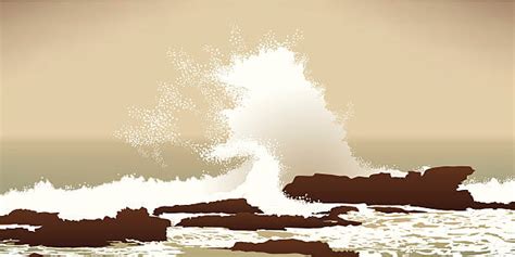 Royalty Free Wave Crashing Clip Art Vector Images And Illustrations Istock