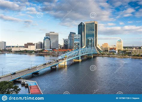Jacksonville Florida Usa Downtown City Skyline Editorial Stock Photo