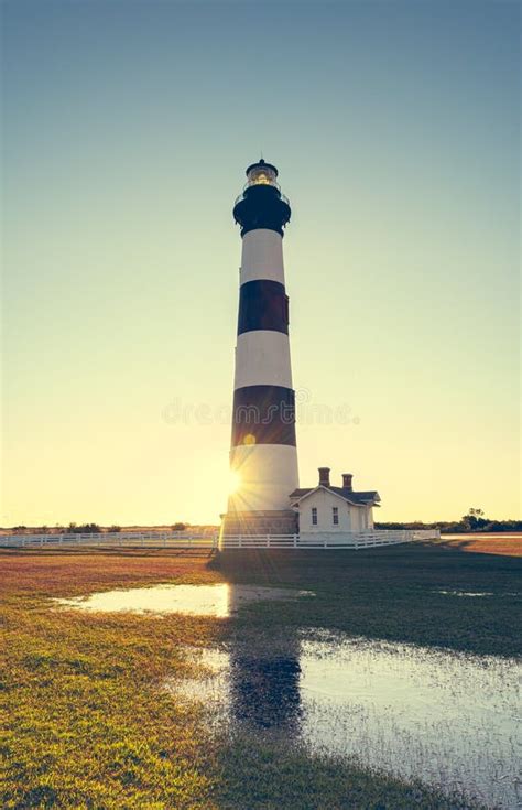 Bodie Island Lighthouse Is Located At The Northern End Of Cape Hatteras