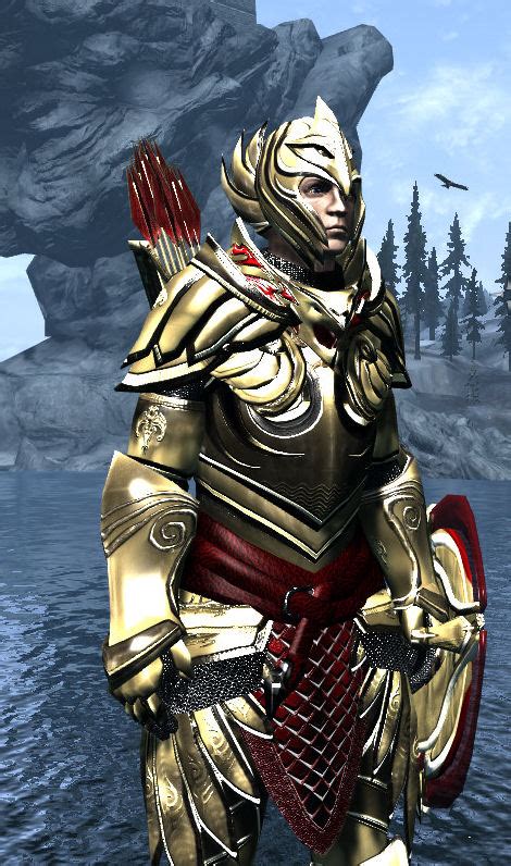 Skyrim Elven Armor W Shield By Zenman53186 On Deviantart