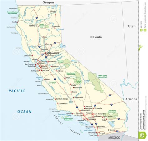 California National Parks Map Printable Maps