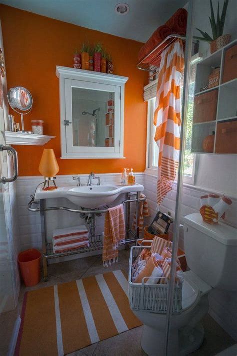 Apartment Therapy Orange Bathrooms Orange Bathroom Decor Burnt