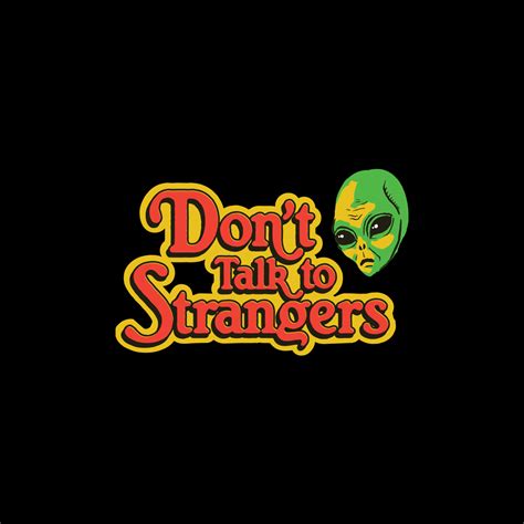 Dont Talk To Strangers Logo Accessories Sticker Steven Rhodes