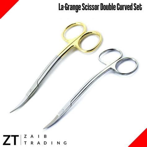 Dental La Grange Scissor Double Curved Trimming Tissue Gum Surgical