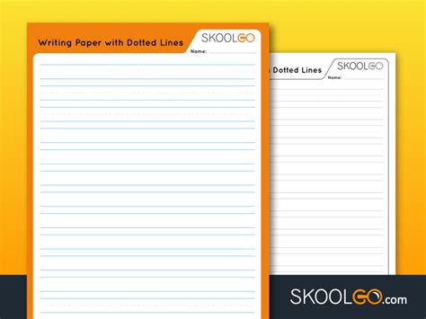 In this early writing worksheet, your child gets practice drawing vertical lines from top to bottom, a skill that'll help your child write letters. Writing Paper with Dotted Lines - Worksheet by SKOOLGO.com | Writing lines, Free worksheets for ...