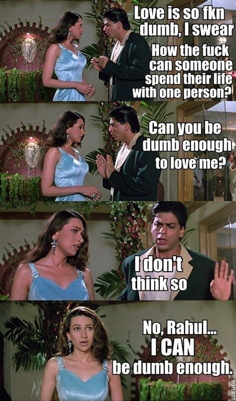 Here Is An Accurate And Honest Summary Of “dil To Pagal Hai” Hindi Memes Bollywood Memes