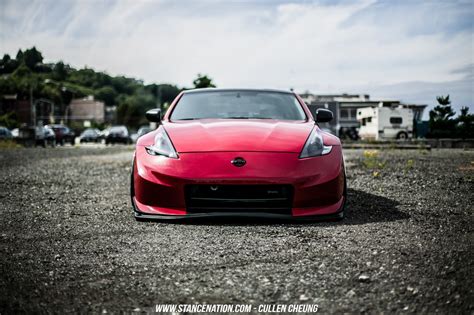 Nissan Nissan 350z Stance Stanceworks Stancenation Red Cars Wallpaper