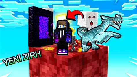Minecraft Tek Blokta Sky Block Modlu 6bölüm Yeni Zırh Youtube