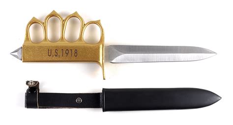 15700496 1918 Us Knuckle Duster Trench Knife For Sale