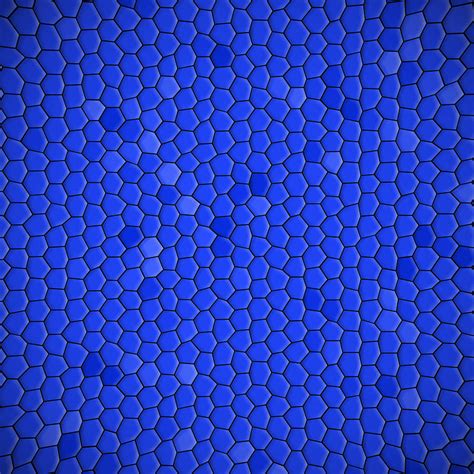 Blue Hexagonal Texture Background Digital Art By Valentino Visentini