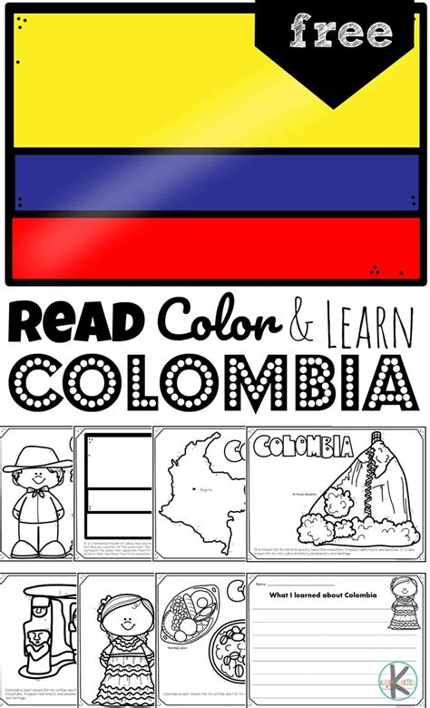 Colombian Flag Coloring Page
