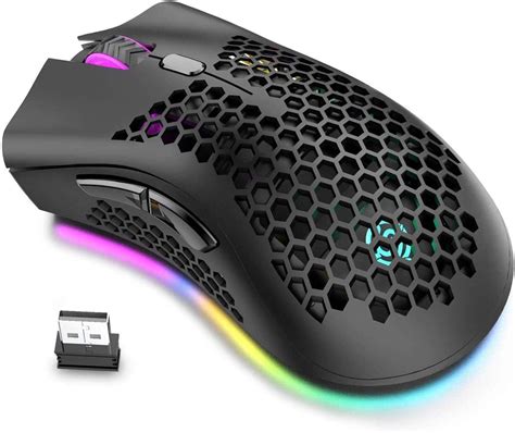 Wireless Lightweight Gaming Mouse Rechargeableultralight Honeycomb