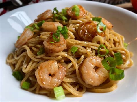 Nancys Home Cooking How To Make Sesame Shrimp Noodles Recipe Easy