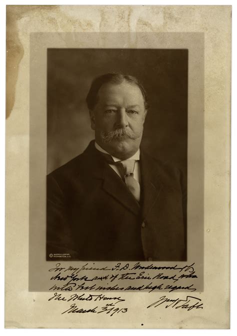 Lot Detail President William H Taft Photograph Signed As President