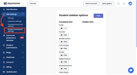 Introducing Student Dashboard Settings