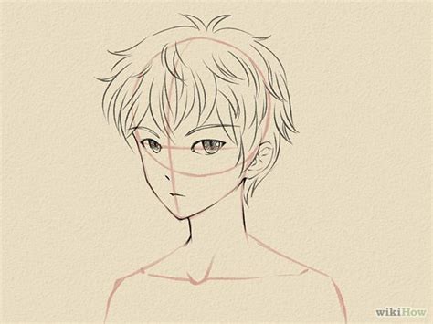 Let's see how to draw eyes in manga. Draw a Manga Face (Male) | Manga drawing, Cartoon drawings ...