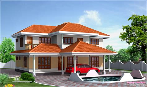 Four Bedroom House Elevation In 2500 Sq Feet Kerala Home Design And