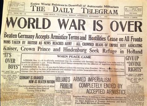 Headlines Of Worlds Rare Newspapers And Magazines World War World War One World War I