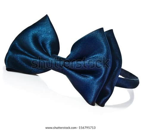 Blue Ribbon Bow Tie Isolated On Stock Photo Edit Now 156795713
