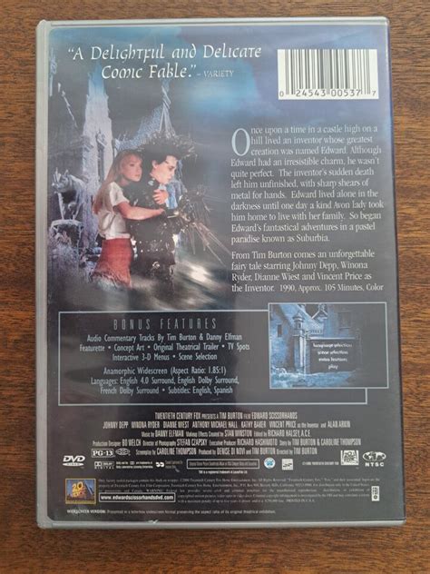 Edward Scissorhands Dvd 2000 10th Anniversary Edition 24543005377 Ebay